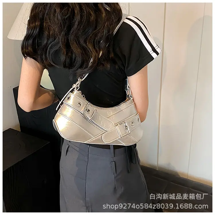 Women's Red Leather Shoulder Bag with Detachable Strap — feature 13