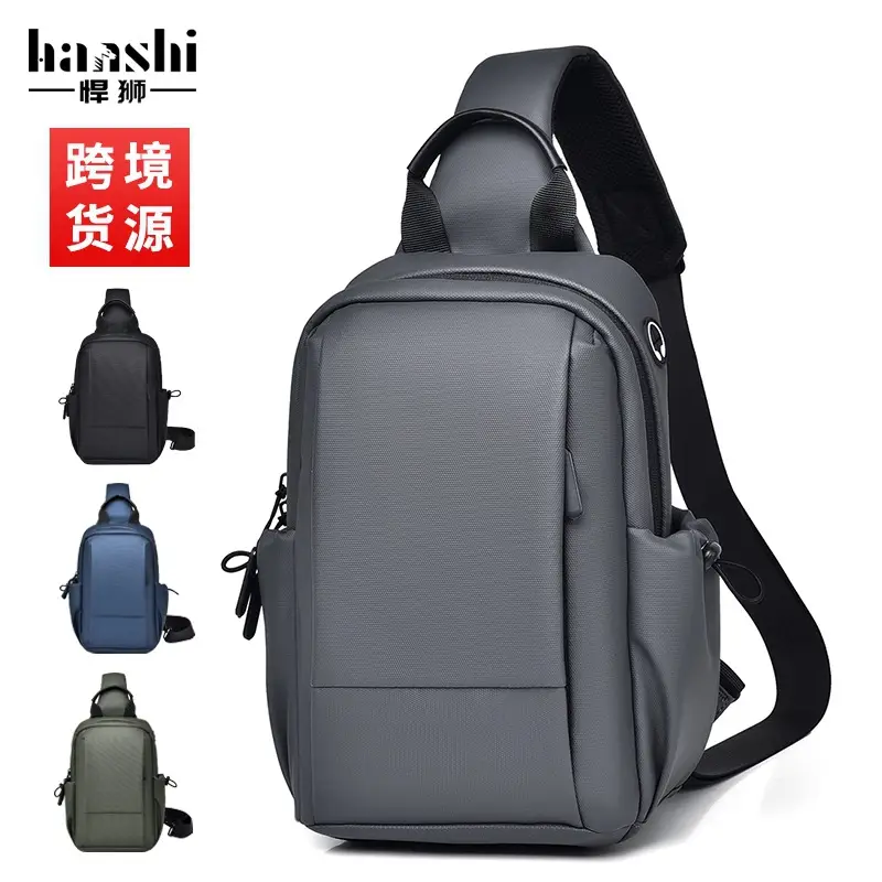 Men's Black Casual Crossbody Bag Lightweight Travel - Image 6