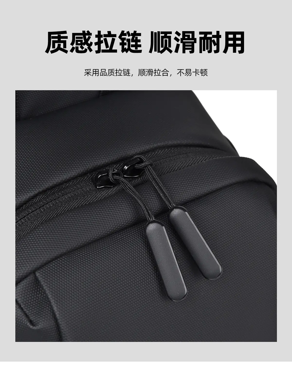 Men's Black Casual Crossbody Bag Lightweight Travel — feature 14