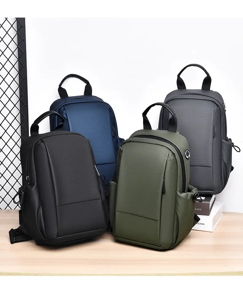 Men's Black Casual Crossbody Bag Lightweight Travel — feature 20