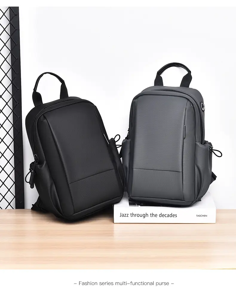 Men's Black Casual Crossbody Bag Lightweight Travel — feature 21
