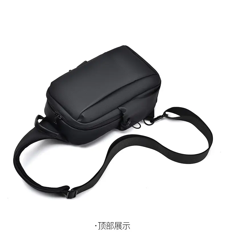 Men's Black Casual Crossbody Bag Lightweight Travel — feature 32
