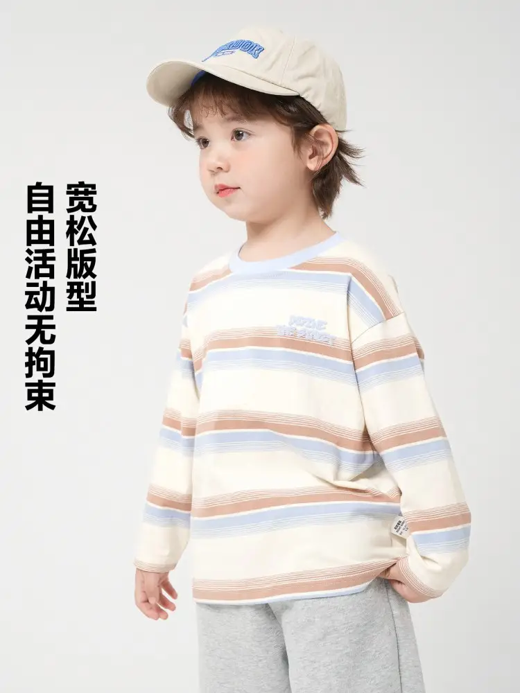 Toddler Boys Striped Long Sleeve T-Shirt Spring Autumn - Image 6