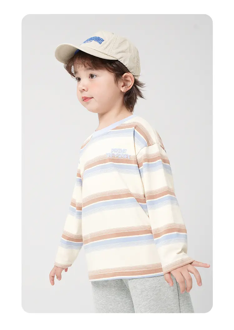 Toddler Boys Striped Long Sleeve T-Shirt Spring Autumn — feature 19