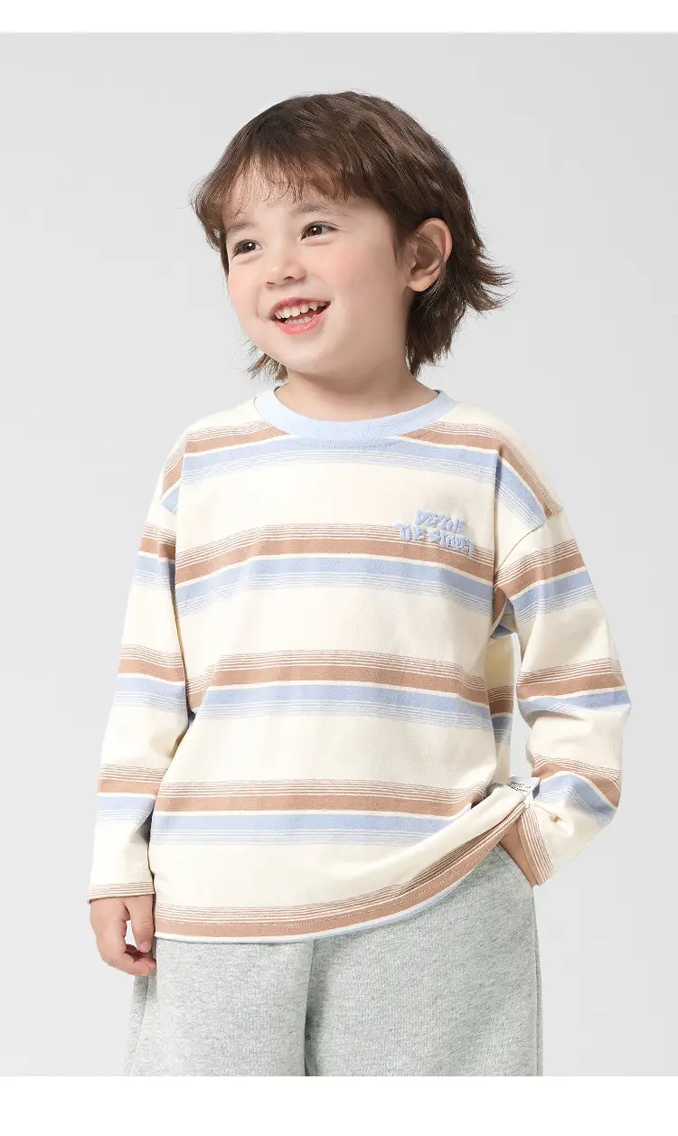 Toddler Boys Striped Long Sleeve T-Shirt Spring Autumn — feature 3