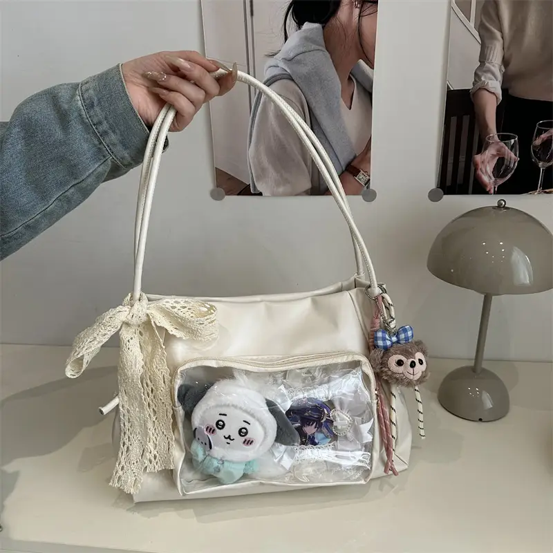 Korean Style Spring Girls Large Capacity Shoulder Tote Bag - Image 2