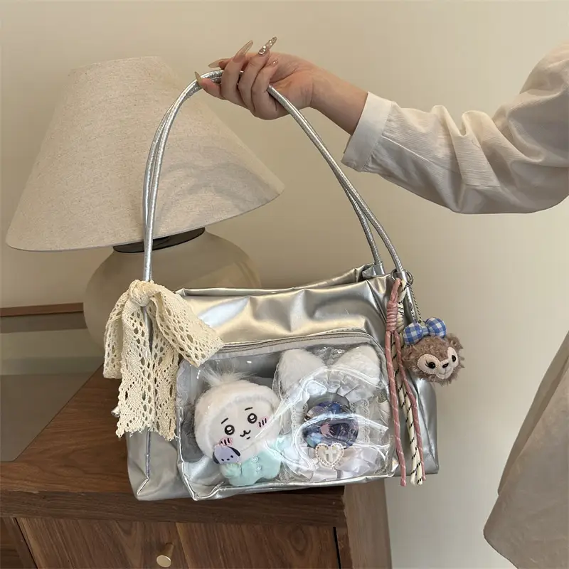 Korean Style Spring Girls Large Capacity Shoulder Tote Bag - Image 3