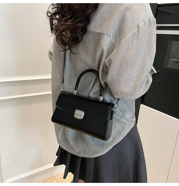 Women's Beige Square Handbag with Shoulder Crossbody Strap — feature 19