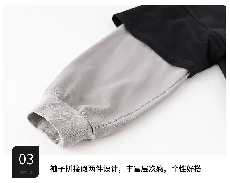 Boys Spring & Autumn Fake Cotton T-Shirt 290G New Style — feature 10