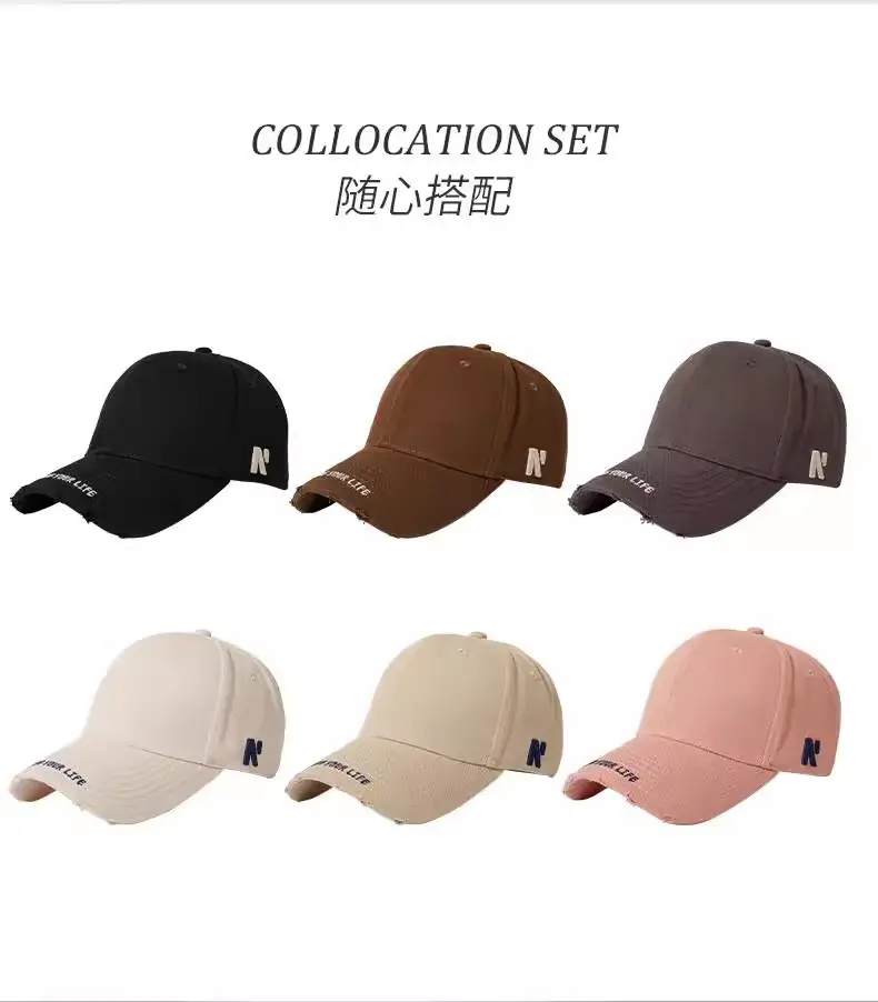 Women Face-Slimming Duckbill Cap with Hard Brim — feature 14