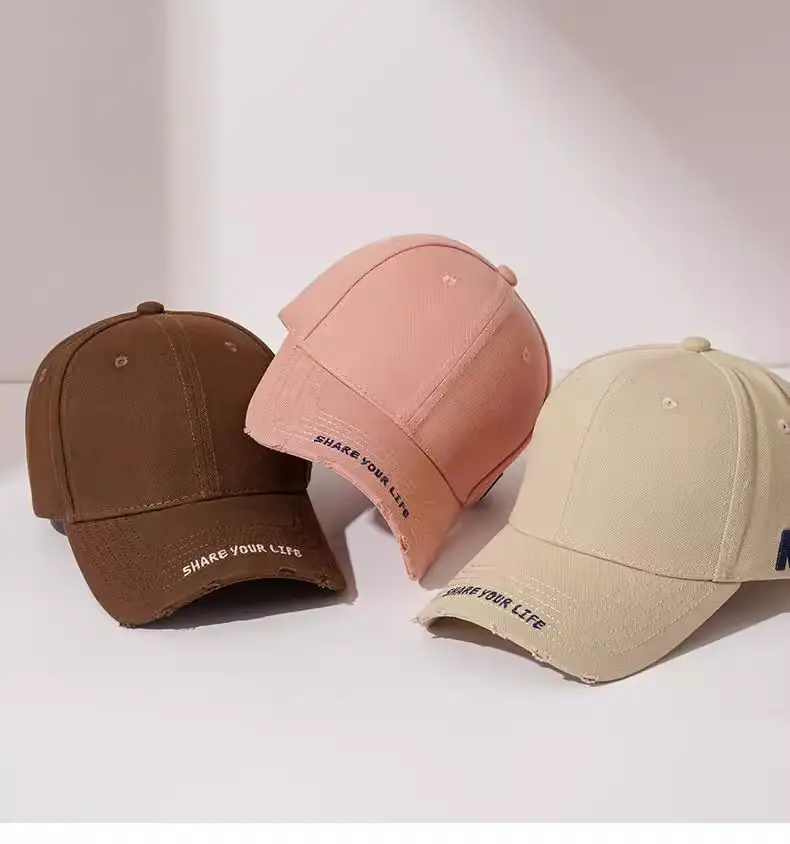 Women Face-Slimming Duckbill Cap with Hard Brim — feature 15