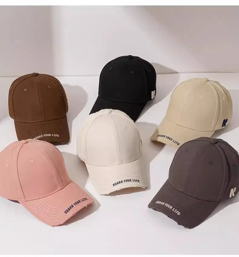 Women Face-Slimming Duckbill Cap with Hard Brim — feature 16