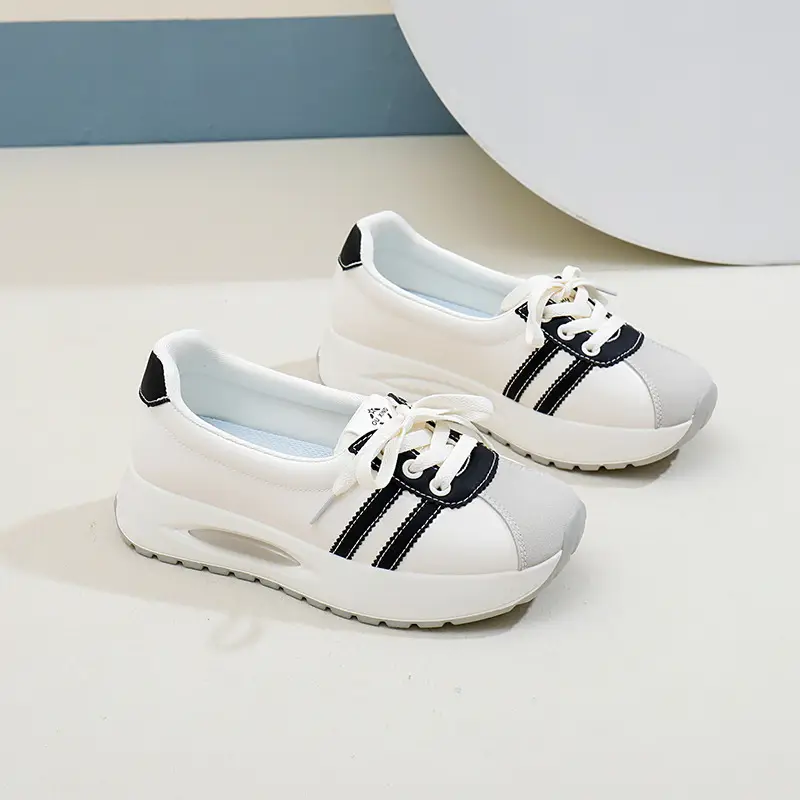 Women White Breathable Casual Shoes 2025