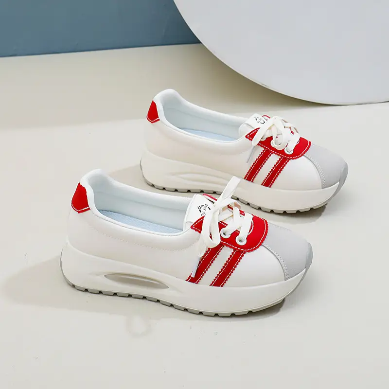 Women White Breathable Casual Shoes 2025