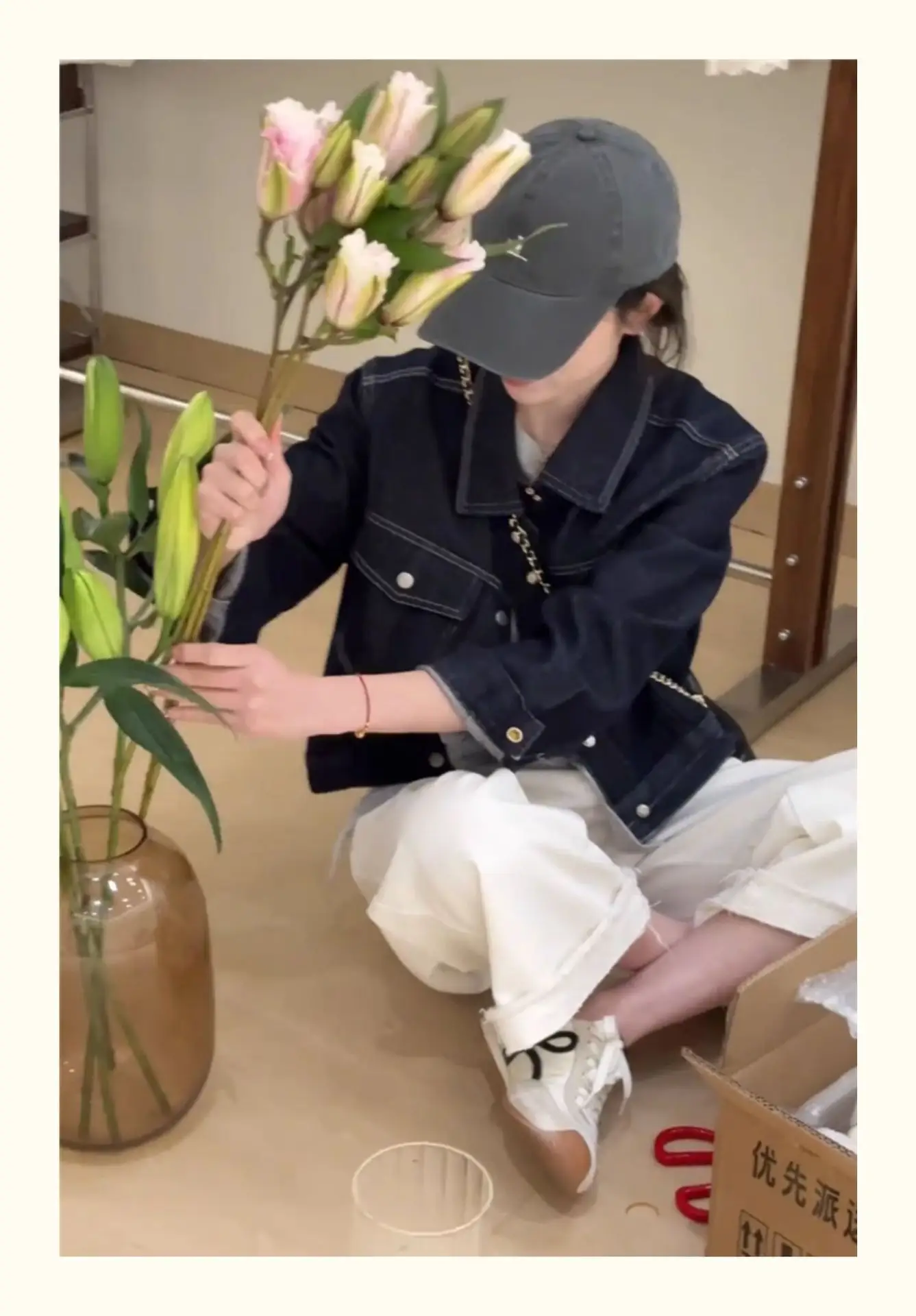 Women Korean Retro Denim Jacket Dark Blue 2025 Spring — feature 10