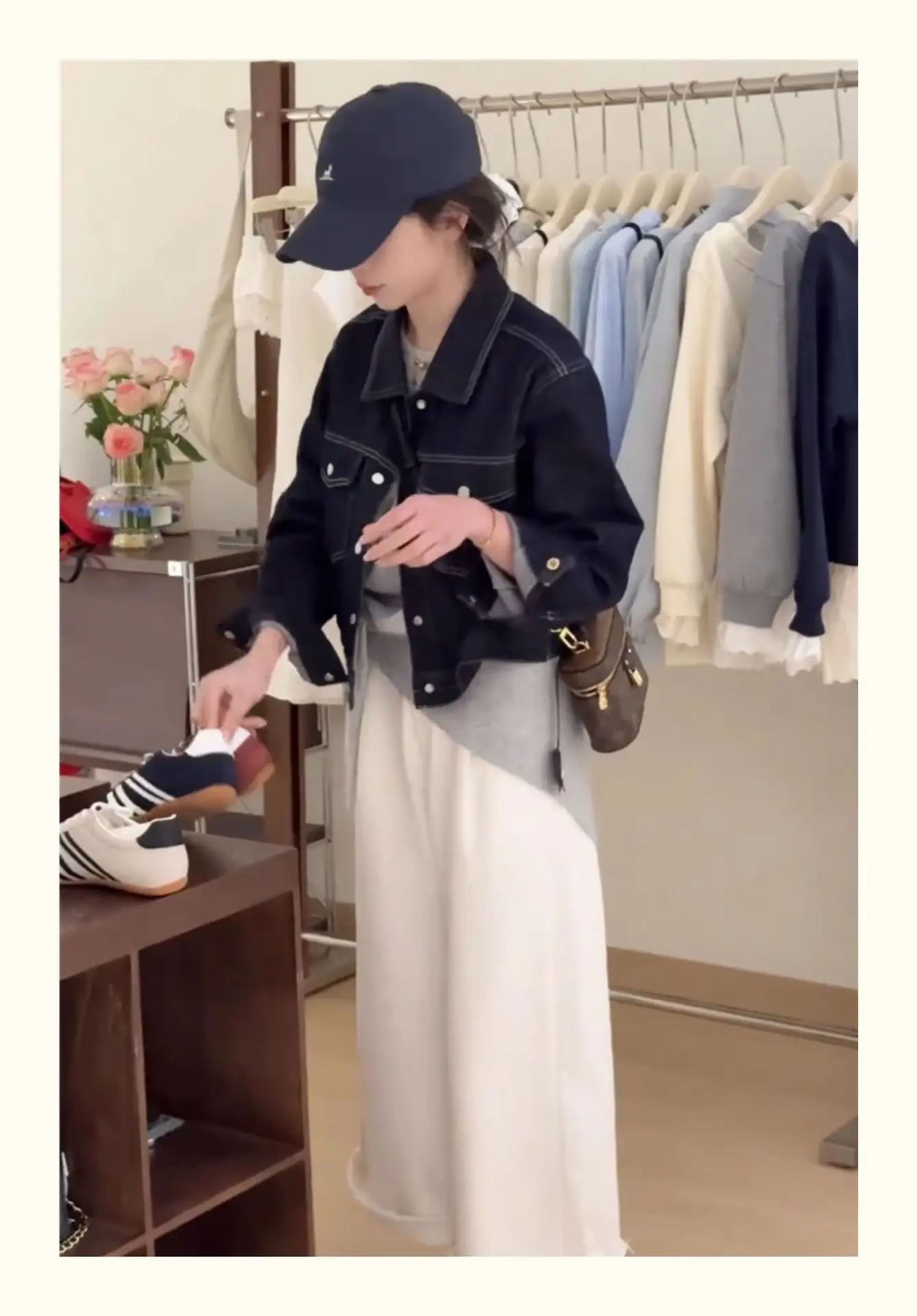 Women Korean Retro Denim Jacket Dark Blue 2025 Spring — feature 3
