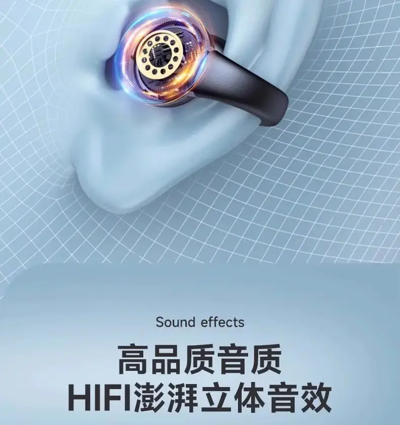 New Tws Bone Conduction Wireless Bluetooth Headset Clip-On Mini Digital Display High Quality Sports True Noise Reduction X22 — feature 15