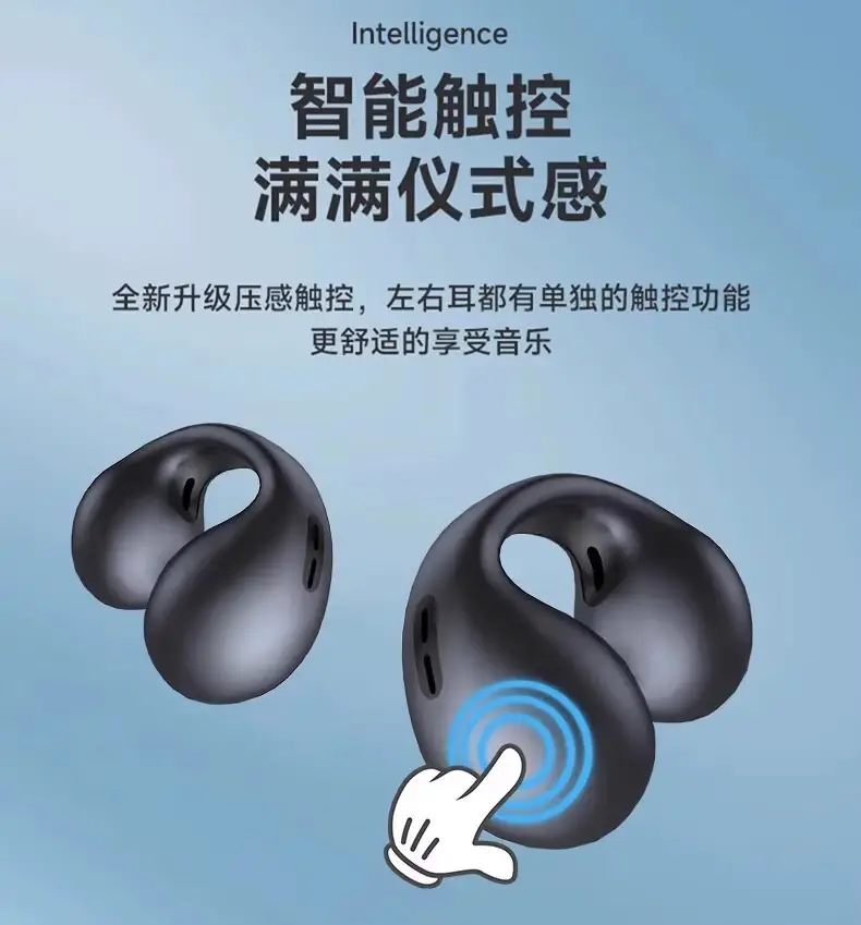 New Tws Bone Conduction Wireless Bluetooth Headset Clip-On Mini Digital Display High Quality Sports True Noise Reduction X22 — feature 26