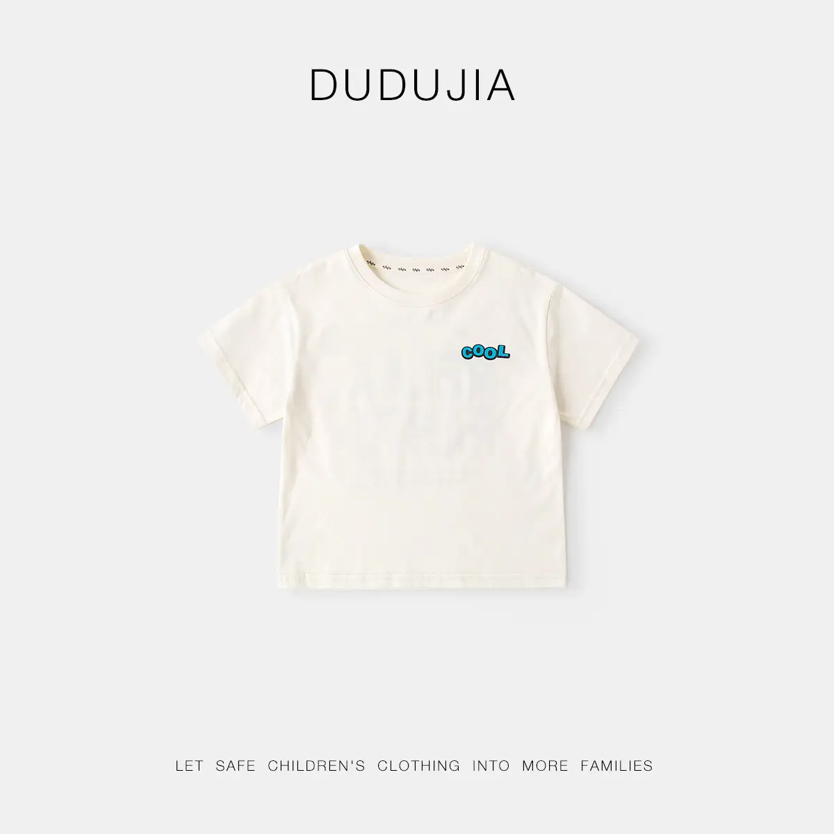 Dudu Kids T-Shirt White Blue Print Summer Set