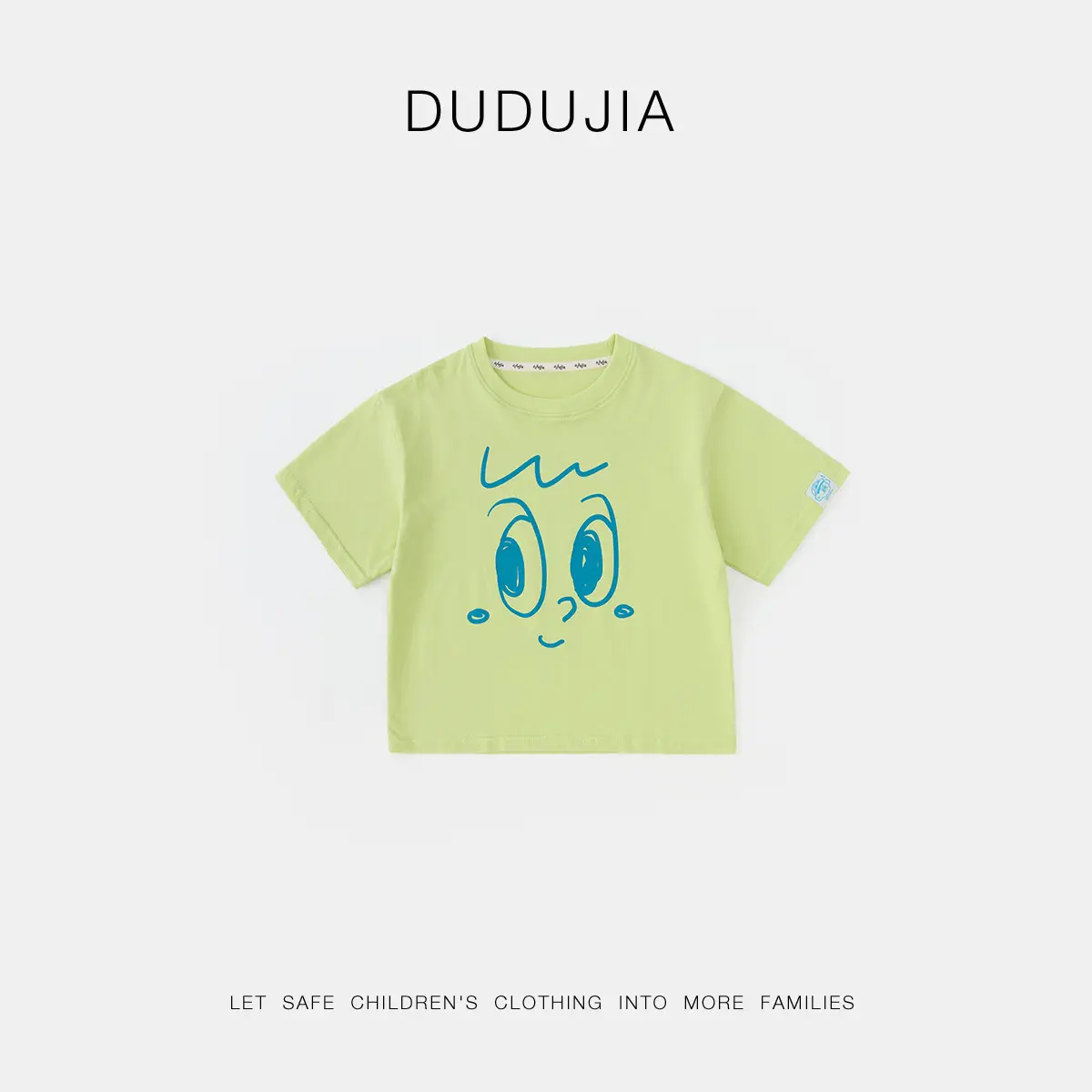 Dudu Kids T-Shirt White Blue Print Summer Set