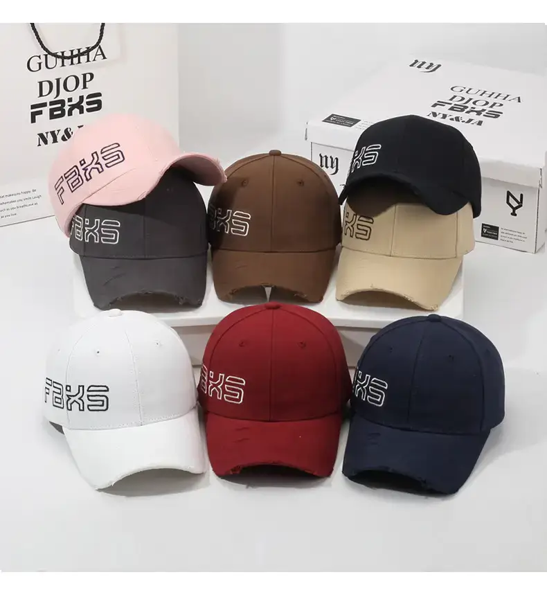 Maroon Embroidered Baseball Cap for Men Women Outdoor Sun Hat — feature 8