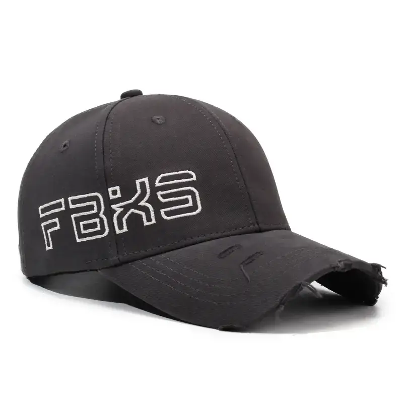 Maroon Embroidered Baseball Cap for Men Women Outdoor Sun Hat - Image 2
