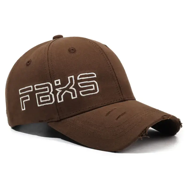 Maroon Embroidered Baseball Cap for Men Women Outdoor Sun Hat - Image 7