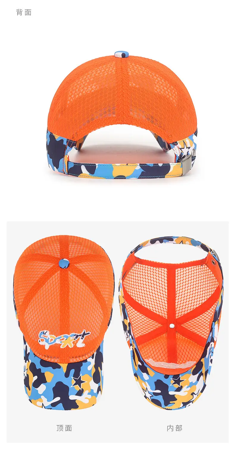 Mesh Baseball Cap for Boys Girls Sun Protection Cap — feature 8