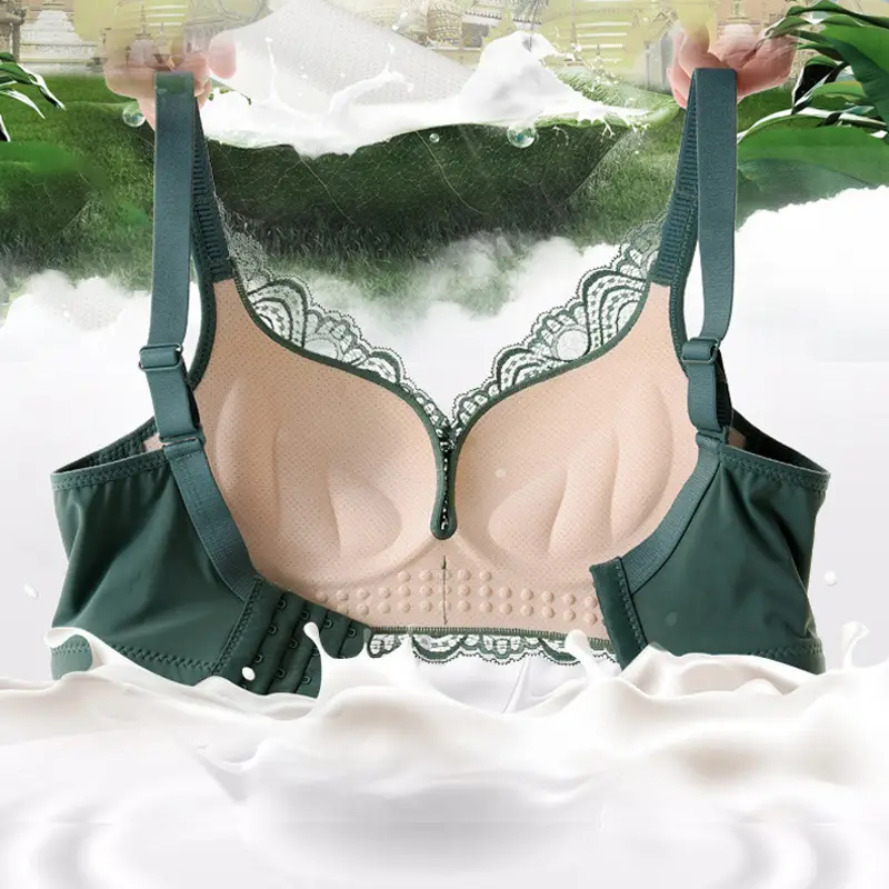 Sexy Lace Lingerie for Women, Wireless, Seamless, Breathable, Comfortable Bra, Small Chest Adjustment Type, Comfortable Women's Underwear