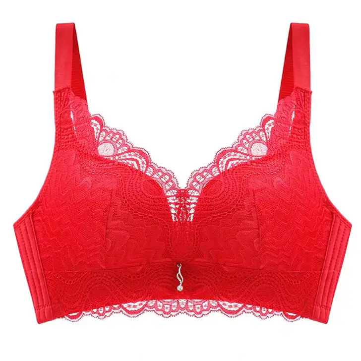 Sexy Lace Lingerie for Women, Wireless, Seamless, Breathable, Comfortable Bra, Small Chest Adjustment Type, Comfortable Women's Underwear