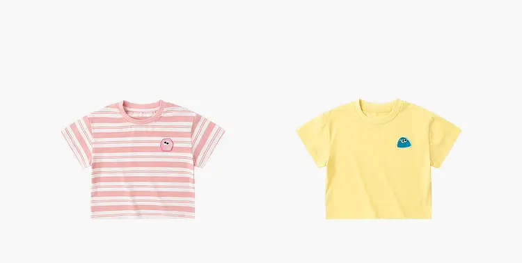 Dudui Striped Baby T-Shirt Green White Summer Boys — feature 7
