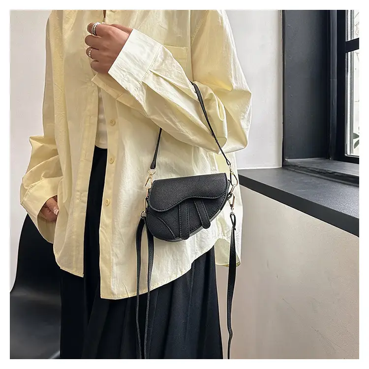 Women's New Style Crossbody Bag Underarm Design Beige — feature 20