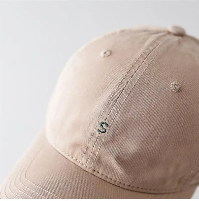 Beige Embroidered Baseball Cap for Men Women — feature 12