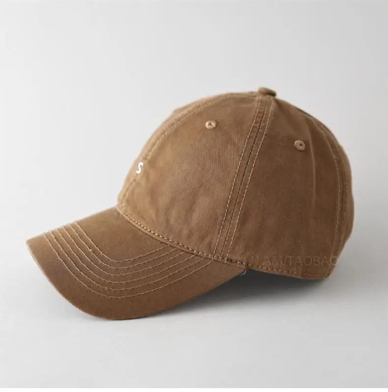 Beige Embroidered Baseball Cap for Men Women — feature 17