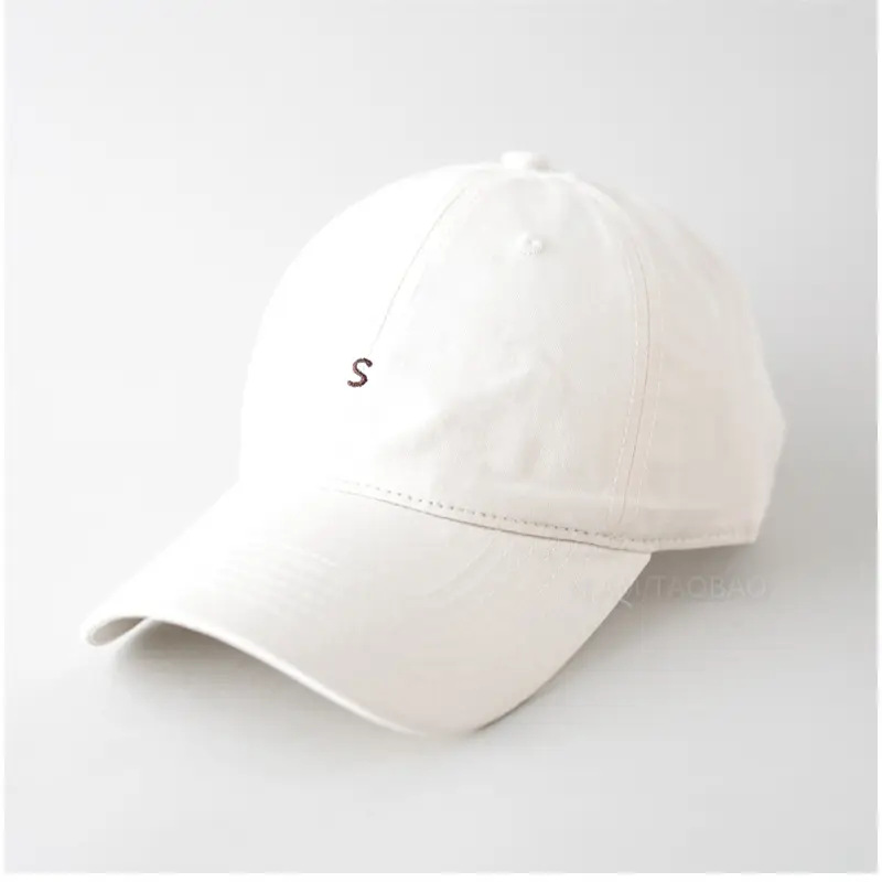Beige Embroidered Baseball Cap for Men Women - Image 5