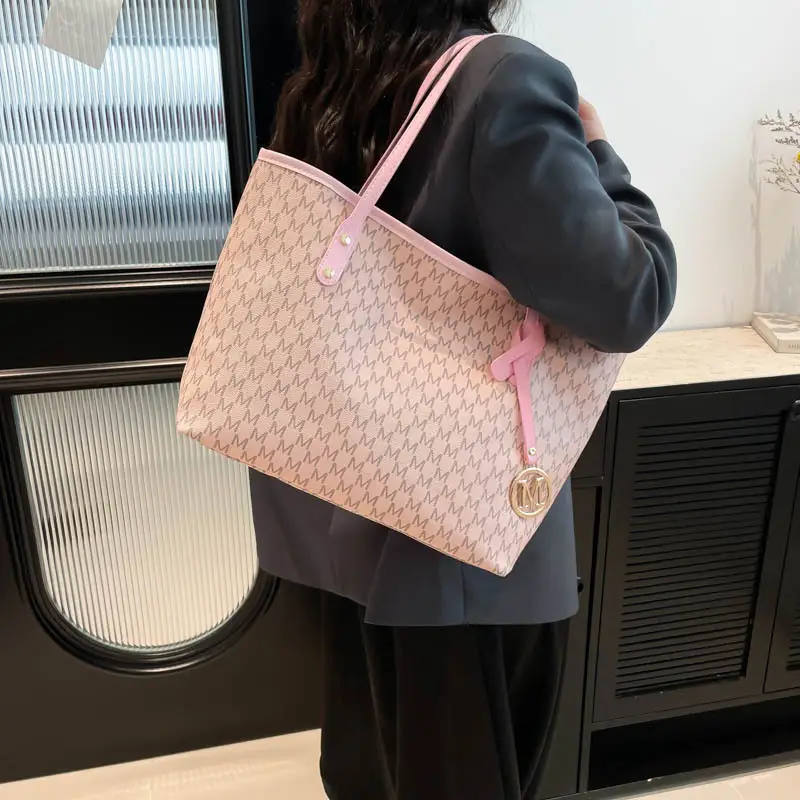 Women's 2025 Spring Shoulder Bag Large Capacity Brown Monogram - Image 7