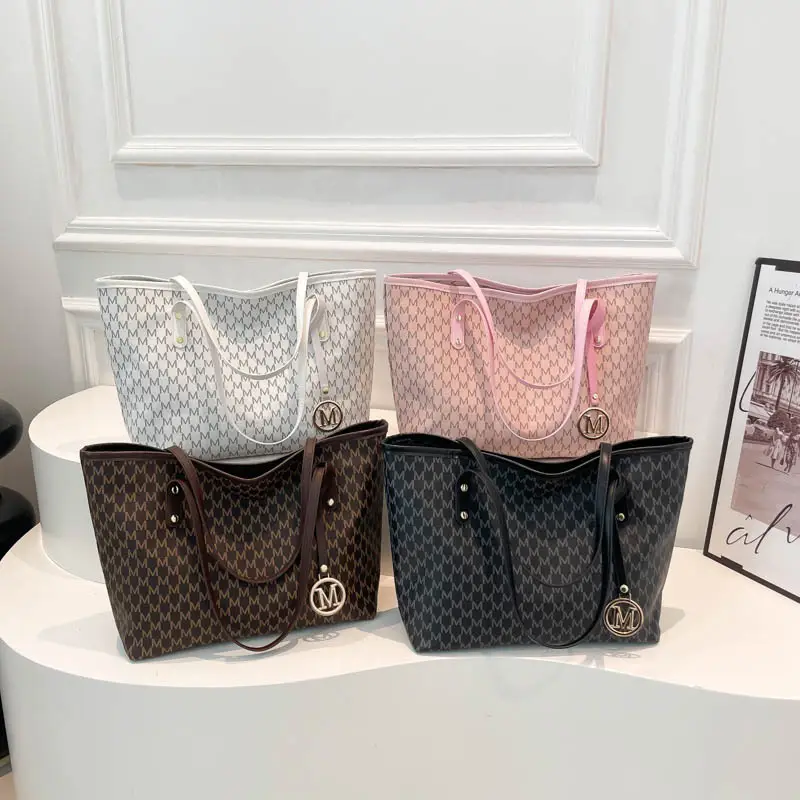 Women's 2025 Spring Shoulder Bag Large Capacity Brown Monogram - Image 8