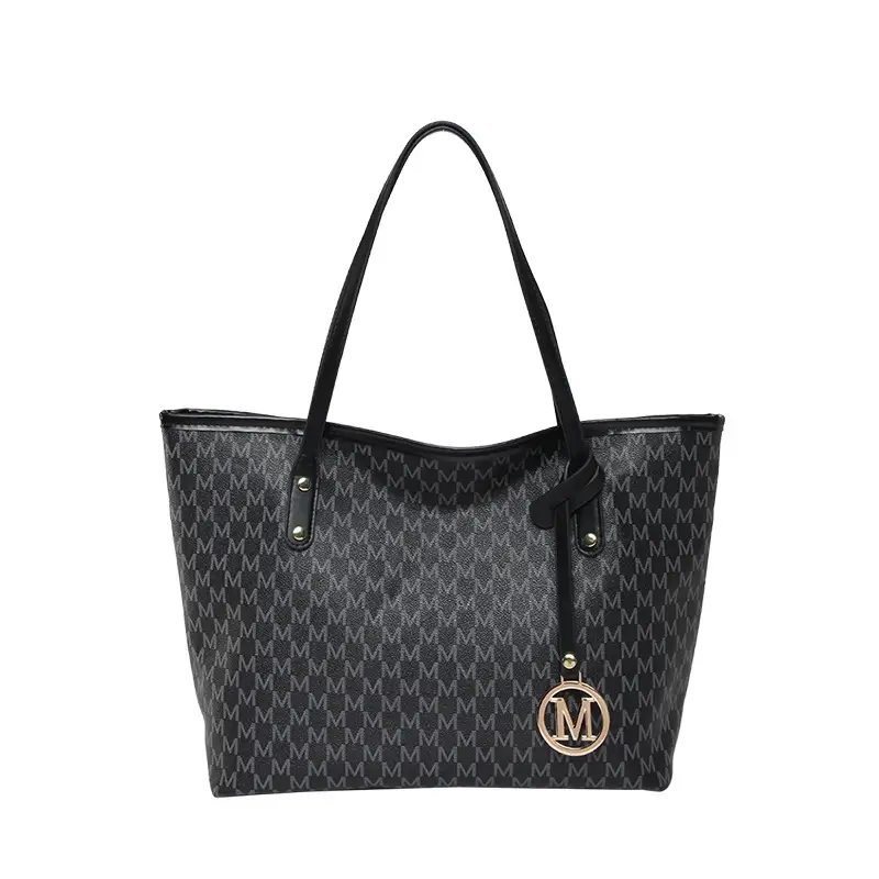 Women's 2025 Spring Shoulder Bag Large Capacity Brown Monogram - Image 9