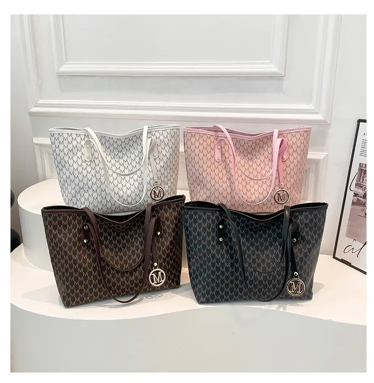 Women's 2025 Spring Shoulder Bag Large Capacity Brown Monogram — feature 25