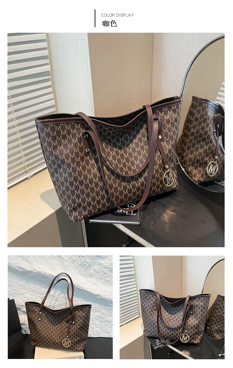Women's 2025 Spring Shoulder Bag Large Capacity Brown Monogram — feature 27