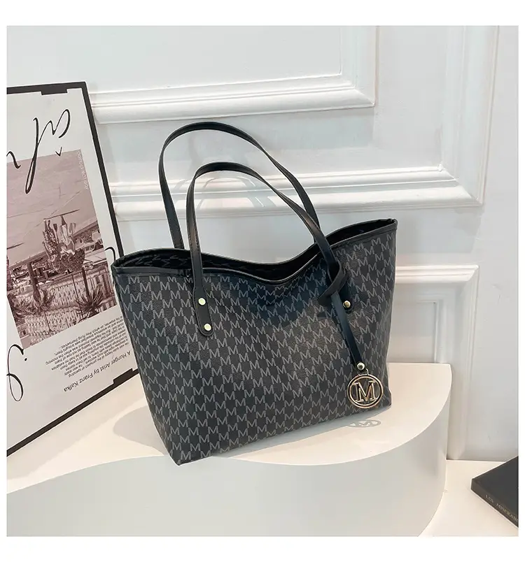 Women's 2025 Spring Shoulder Bag Large Capacity Brown Monogram — feature 32