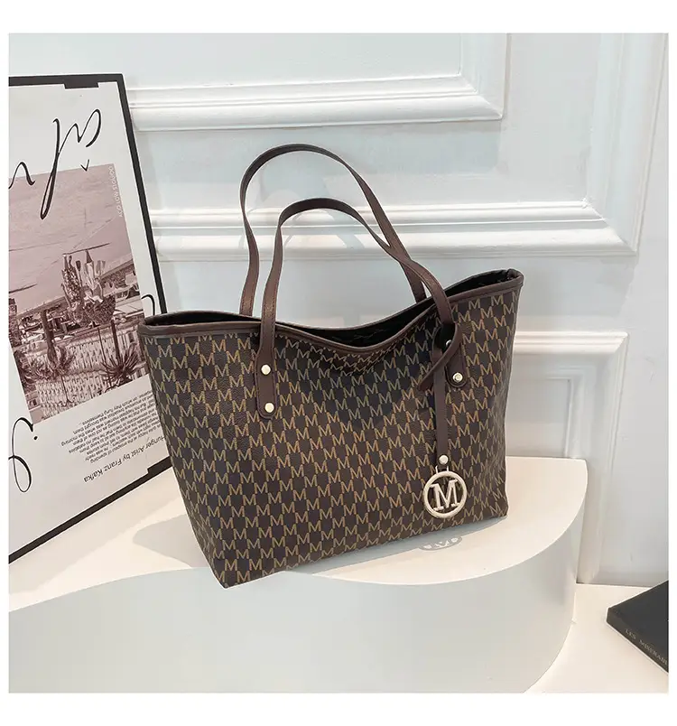 Women's 2025 Spring Shoulder Bag Large Capacity Brown Monogram — feature 33