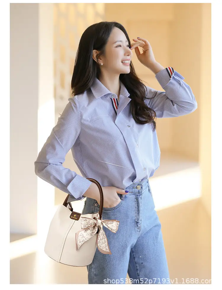 Women's Cream Bucket Bag with Bow 2025 — feature 12