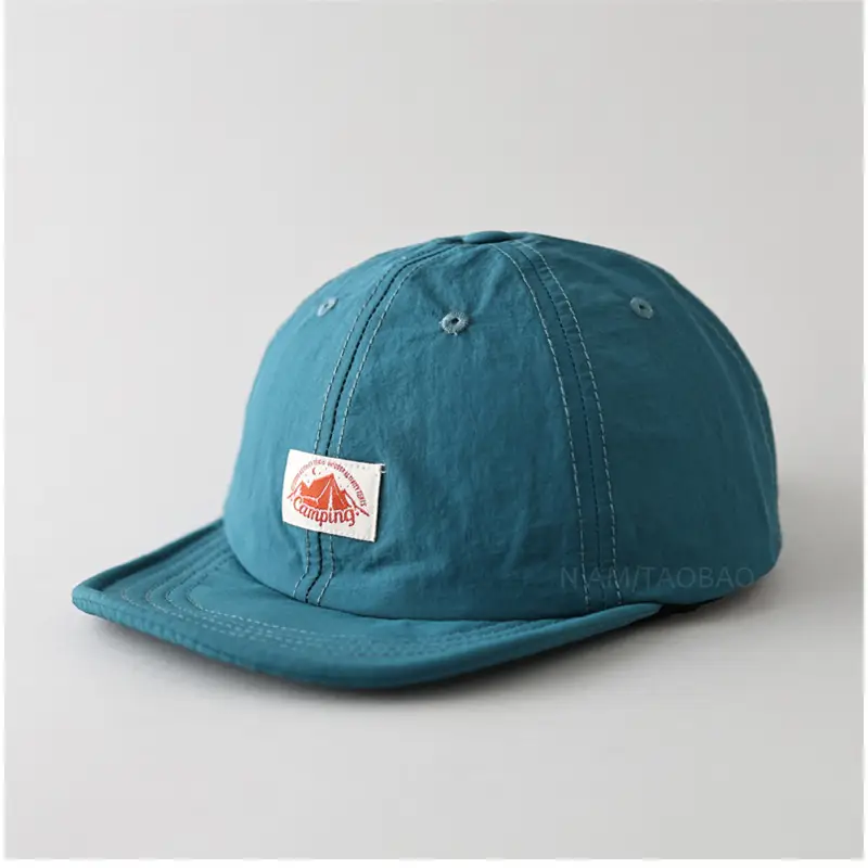 Blue Men's Beige Black Patch Cap Outdoor Mountaineering - Image 4