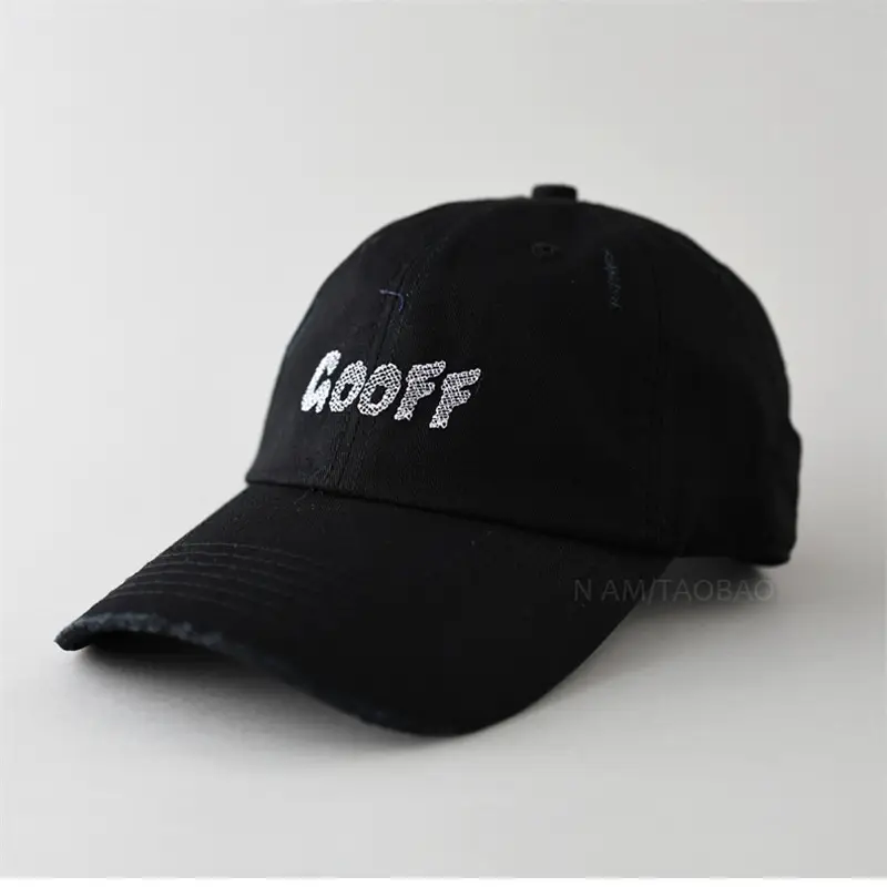 Beige Korean Letter Printed Baseball Cap for Women & Men - Image 8