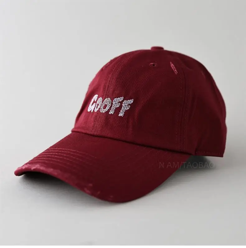 Beige Korean Letter Printed Baseball Cap for Women & Men — feature 3
