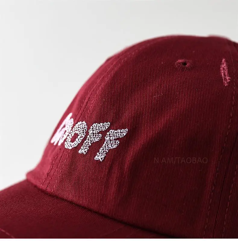 Beige Korean Letter Printed Baseball Cap for Women & Men — feature 9