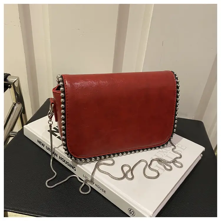 Red Square Shoulder Bag for Women 2025 Spring Summer luggage and leather goods — feature 23