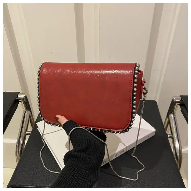 Red Square Shoulder Bag for Women 2025 Spring Summer luggage and leather goods — feature 28
