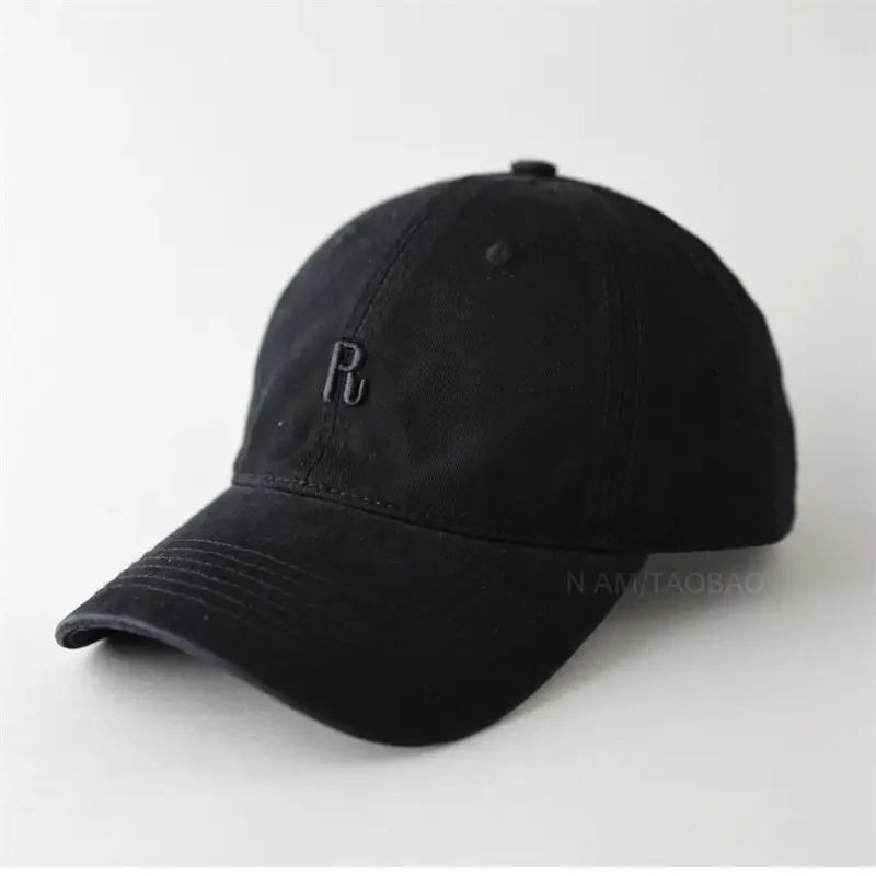Navy Blue Three-Dimensional Letter Cap for Men Women